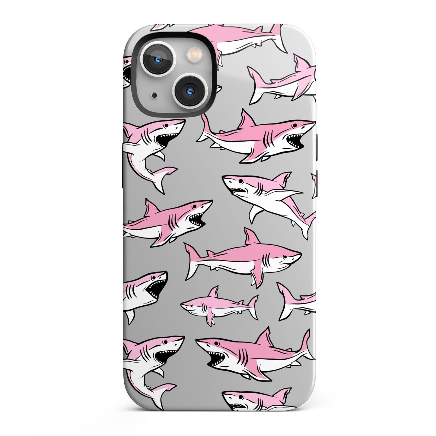 Pink Shark iPhone 13 Full Wrap 3D Tough Case