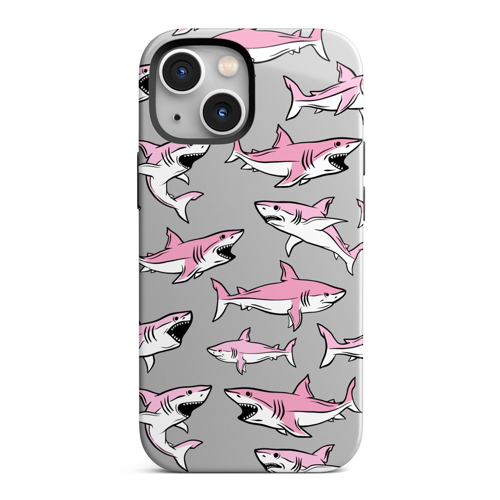 Pink Shark iPhone 13 Mini Full Wrap 3D Tough Case