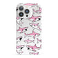 Pink Shark iPhone 13 Pro Full Wrap 3D Snap Case