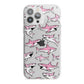 Pink Shark iPhone 13 Pro Max TPU Impact Case with White Edges