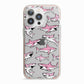 Pink Shark iPhone 13 Pro TPU Impact Case with Pink Edges