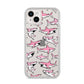 Pink Shark iPhone 14 Plus Clear Tough Case Starlight