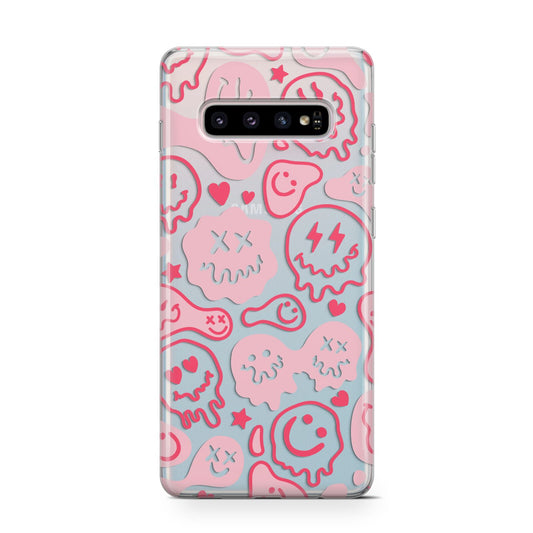 Pink Smiley Face Protective Samsung Galaxy Case
