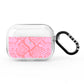 Pink Snakeskin AirPods Pro Clear Case