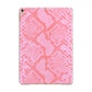 Pink Snakeskin Apple iPad Gold Case