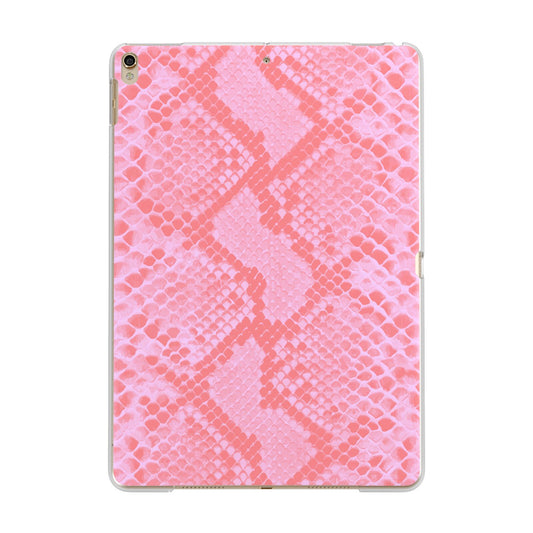 Pink Snakeskin Apple iPad Gold Case