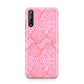 Pink Snakeskin Huawei Enjoy 10s Phone Case