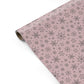 Pink Snowflake Personalised Gift Wrap