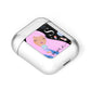 Pink Space Lady Personalised AirPods Case Laid Flat