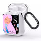 Pink Space Lady Personalised AirPods Clear Case Side Image