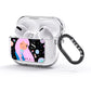 Pink Space Lady Personalised AirPods Glitter Case 3rd Gen Side Image