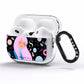 Pink Space Lady Personalised AirPods Pro Clear Case Side Image