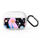 Pink Space Lady Personalised AirPods Pro Clear Case