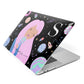 Pink Space Lady Personalised Apple MacBook Case Side View