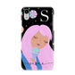 Pink Space Lady Personalised Apple iPhone XR White 3D Snap Case