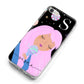 Pink Space Lady Personalised iPhone 8 Bumper Case on Silver iPhone Alternative Image