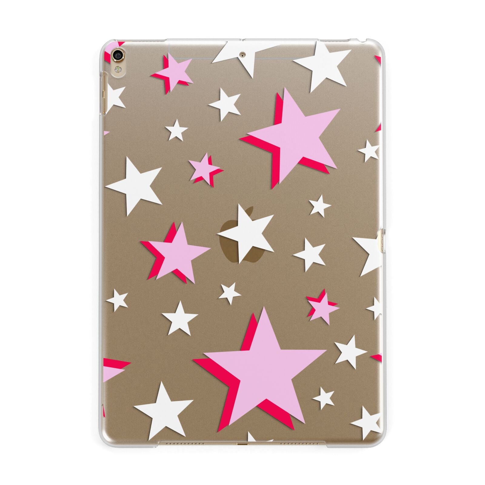 Pink Star Apple iPad Gold Case