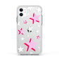 Pink Star Apple iPhone 11 in White with White Impact Case