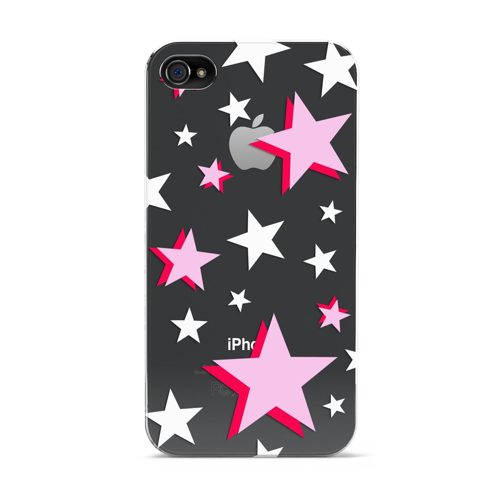 Pink Star Apple iPhone 4s Case