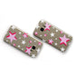 Pink Star Samsung Galaxy Case Flat Overview