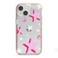 Pink Star iPhone 13 Mini TPU Impact Case with Pink Edges