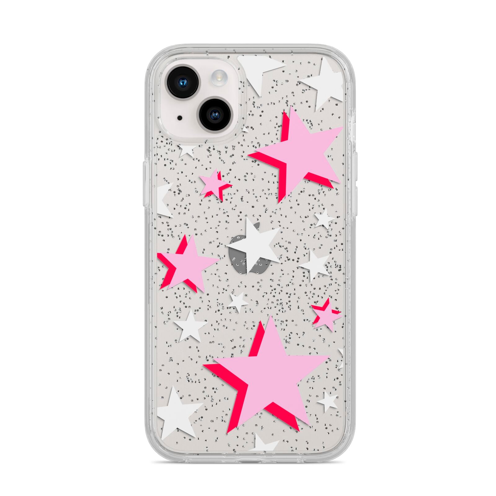 Pink Star iPhone 14 Plus Glitter Tough Case Starlight
