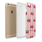 Pink Stripes with Cherries and Text Apple iPhone 6 Plus 3D Tough Case Expand Detail Image