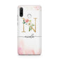 Pink Watercolour Monogram Huawei P30 Lite Phone Case