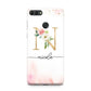 Pink Watercolour Monogram Huawei Y9 2018