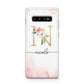 Pink Watercolour Monogram Protective Samsung Galaxy Case
