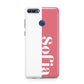 Pink White Personalised Huawei P Smart Case