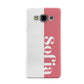 Pink White Personalised Samsung Galaxy A3 Case