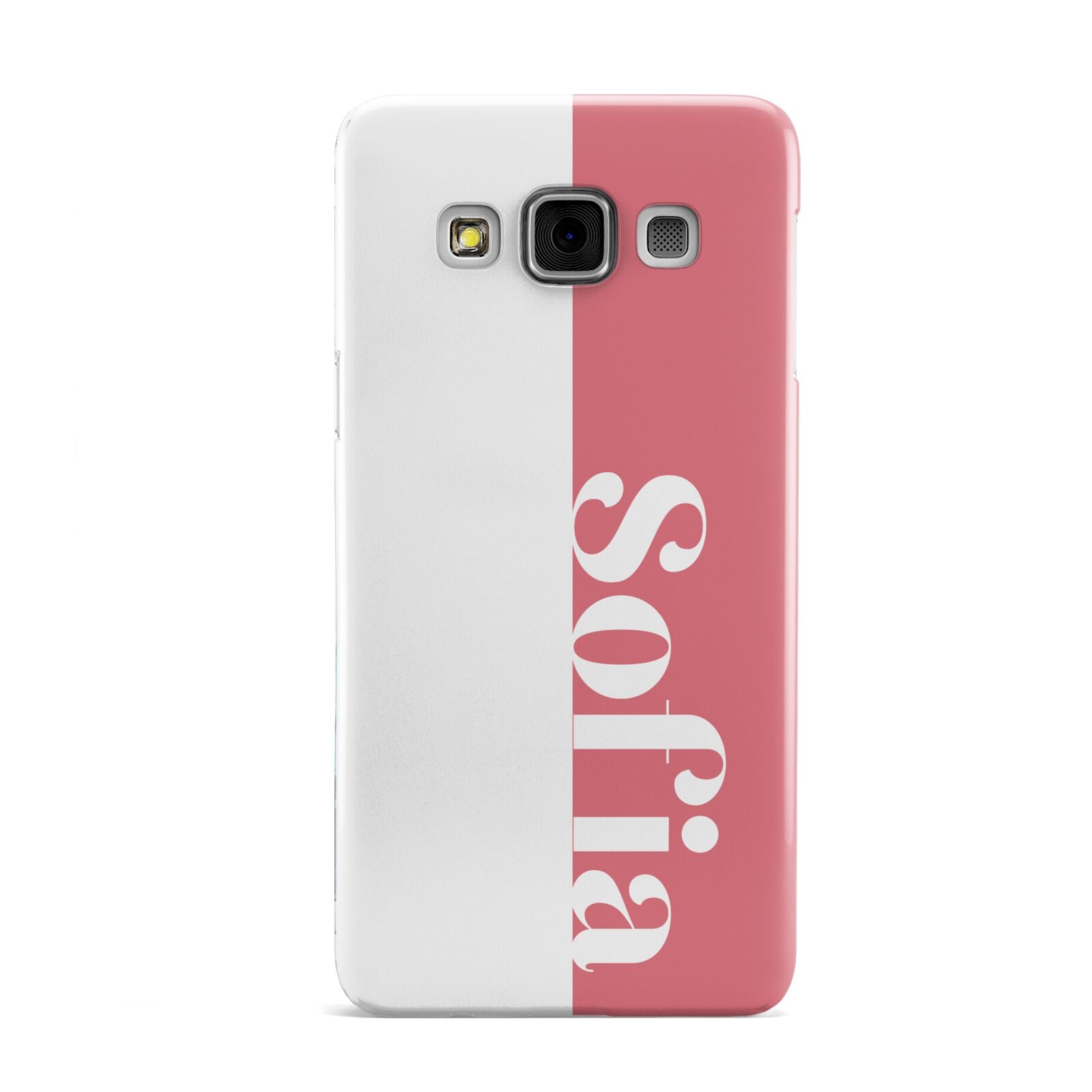 Pink White Personalised Samsung Galaxy A3 Case