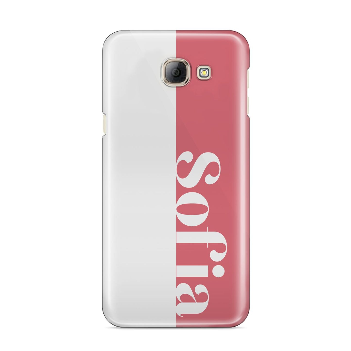 Pink White Personalised Samsung Galaxy A8 2016 Case
