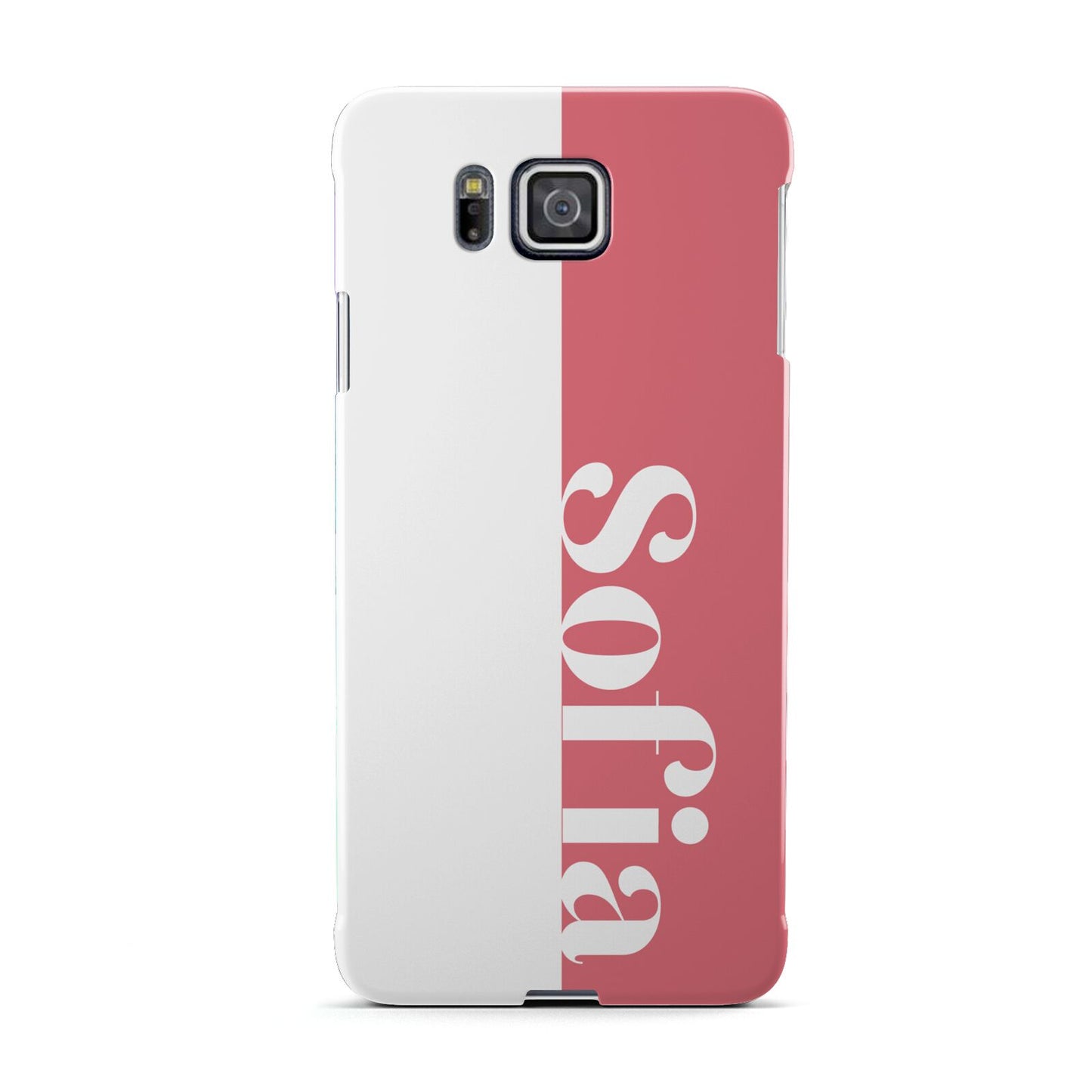 Pink White Personalised Samsung Galaxy Alpha Case