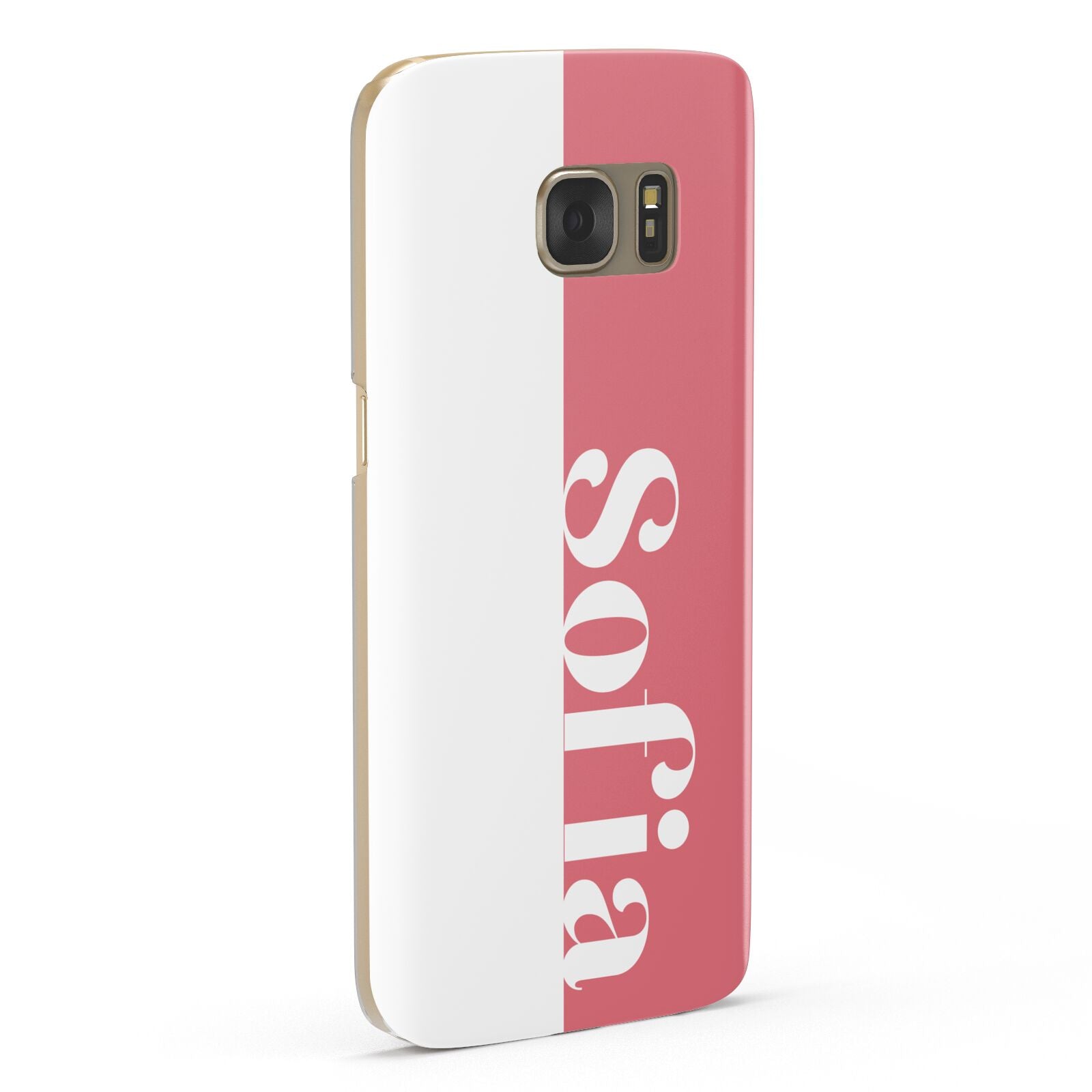 Pink White Personalised Samsung Galaxy Case Fourty Five Degrees