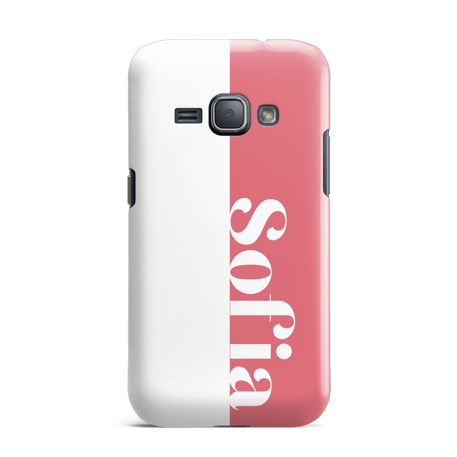 Pink White Personalised Samsung Galaxy J1 2016 Case