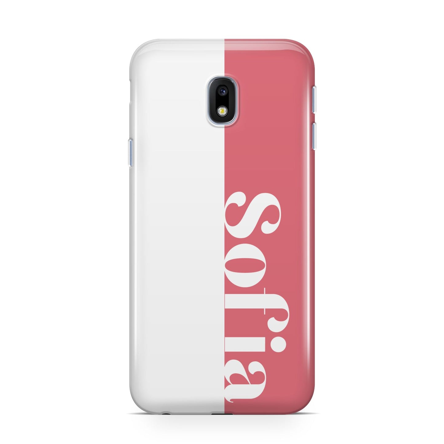Pink White Personalised Samsung Galaxy J3 2017 Case