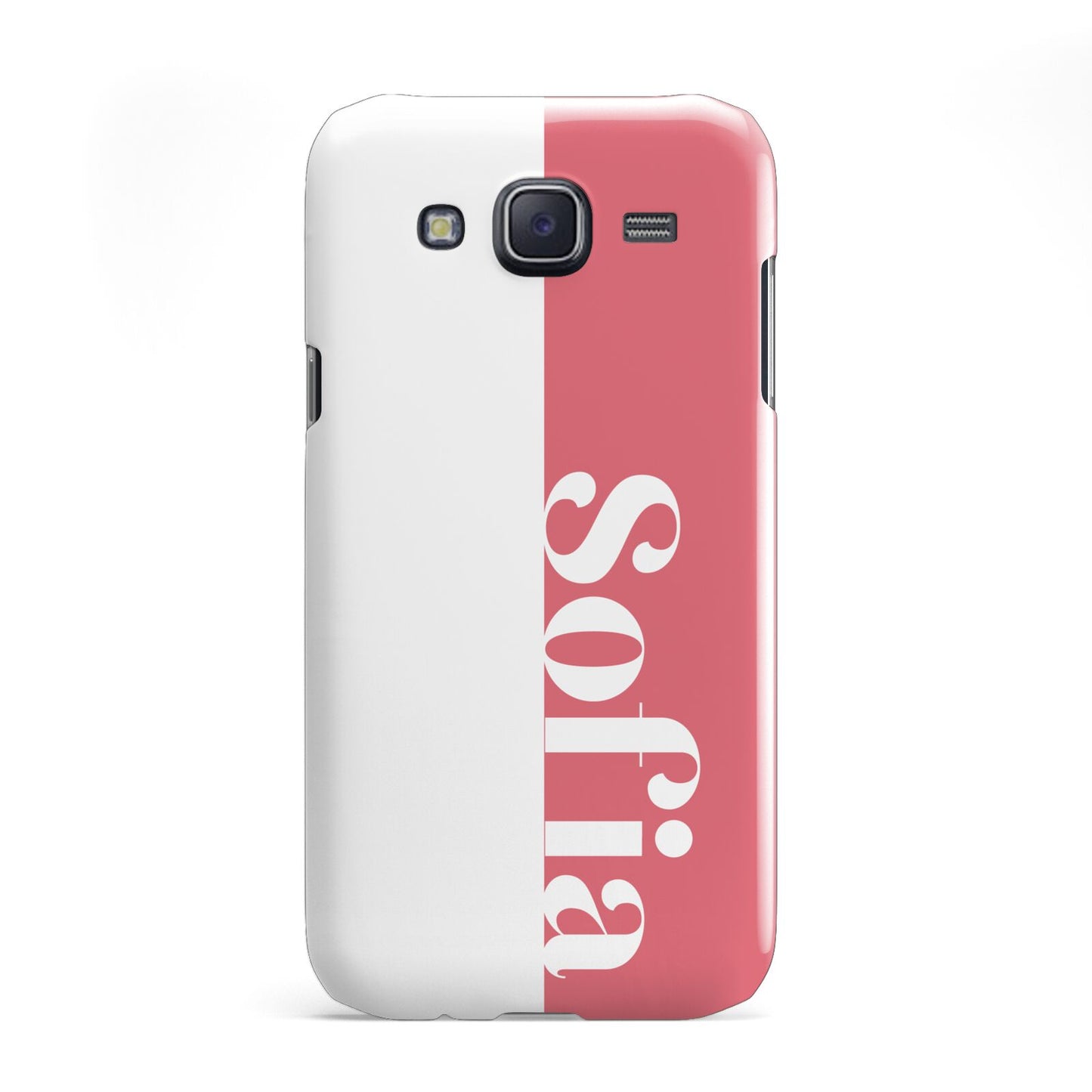 Pink White Personalised Samsung Galaxy J5 Case
