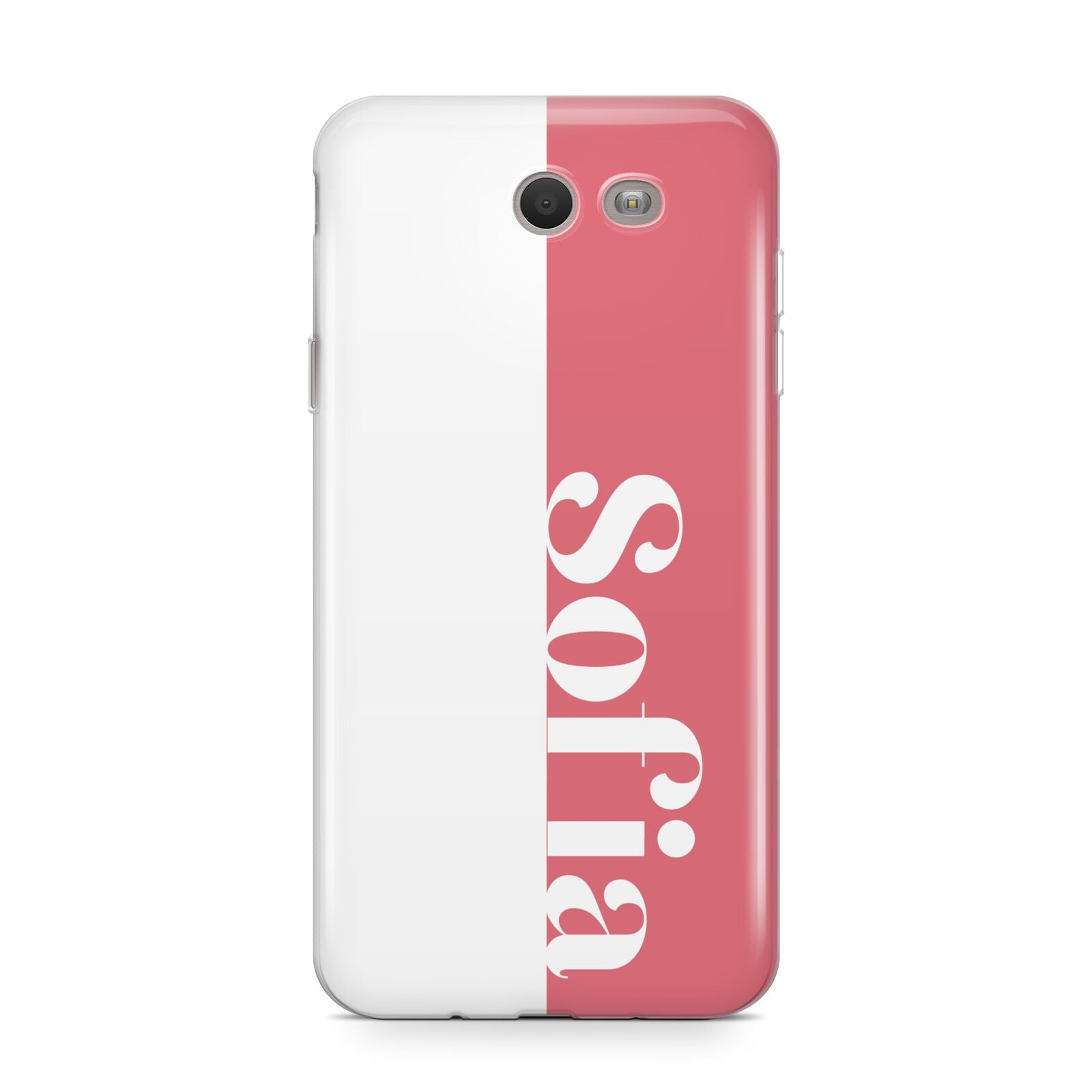 Pink White Personalised Samsung Galaxy J7 2017 Case