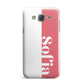 Pink White Personalised Samsung Galaxy J7 Case