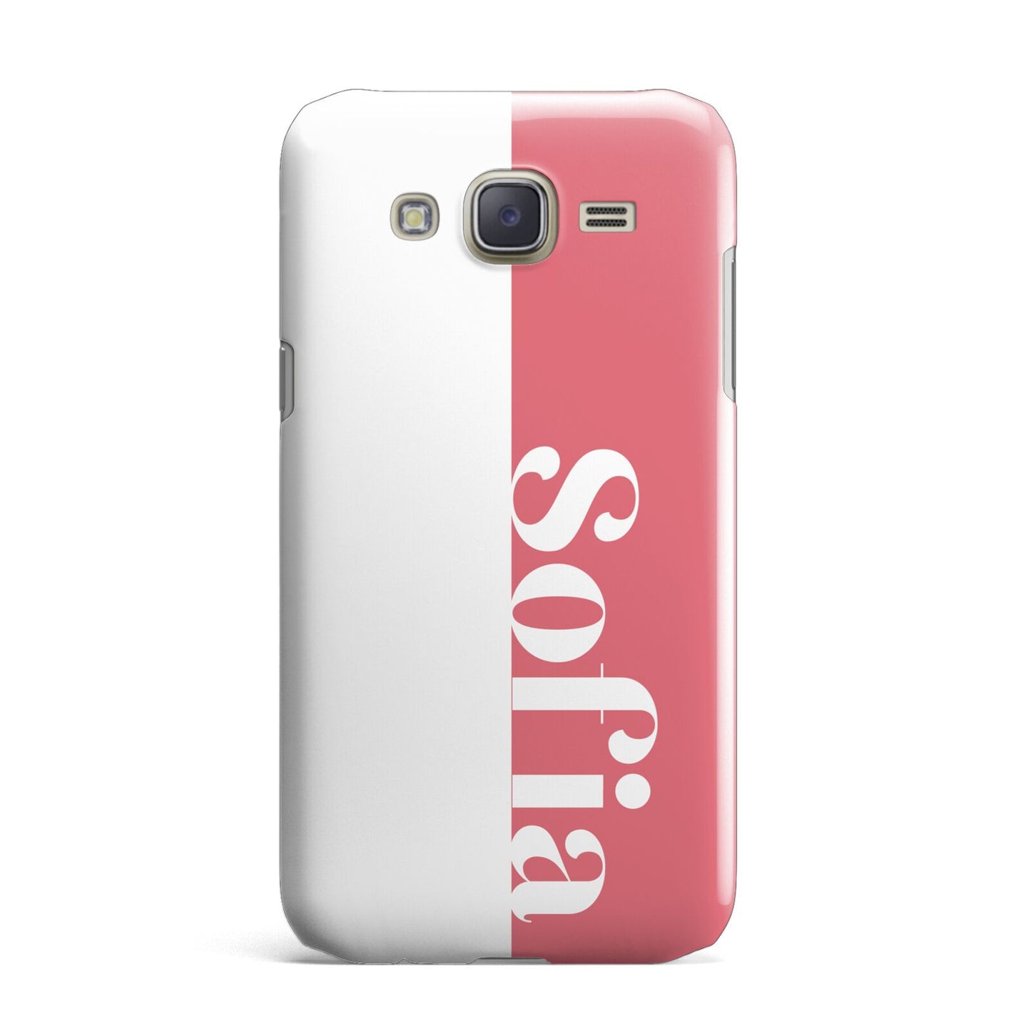Pink White Personalised Samsung Galaxy J7 Case