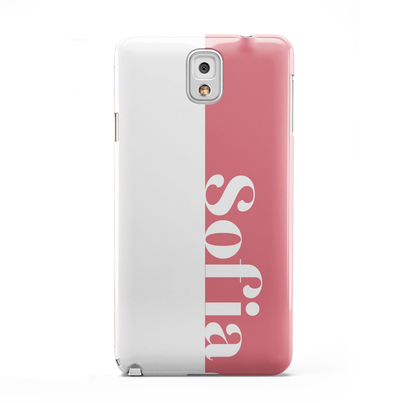 Pink White Personalised Samsung Galaxy Note 3 Case