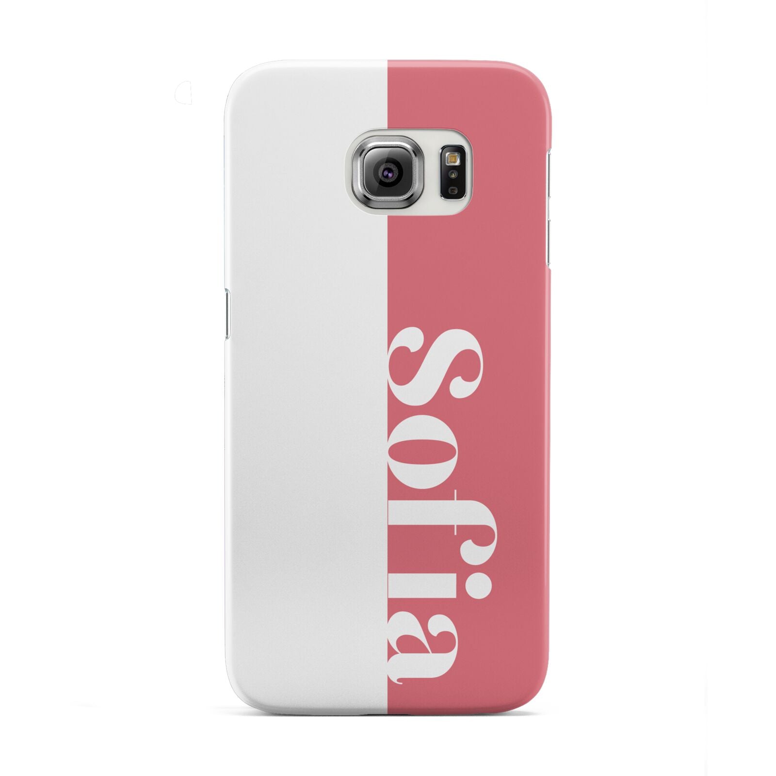 Pink White Personalised Samsung Galaxy S6 Edge Case