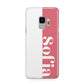 Pink White Personalised Samsung Galaxy S9 Case