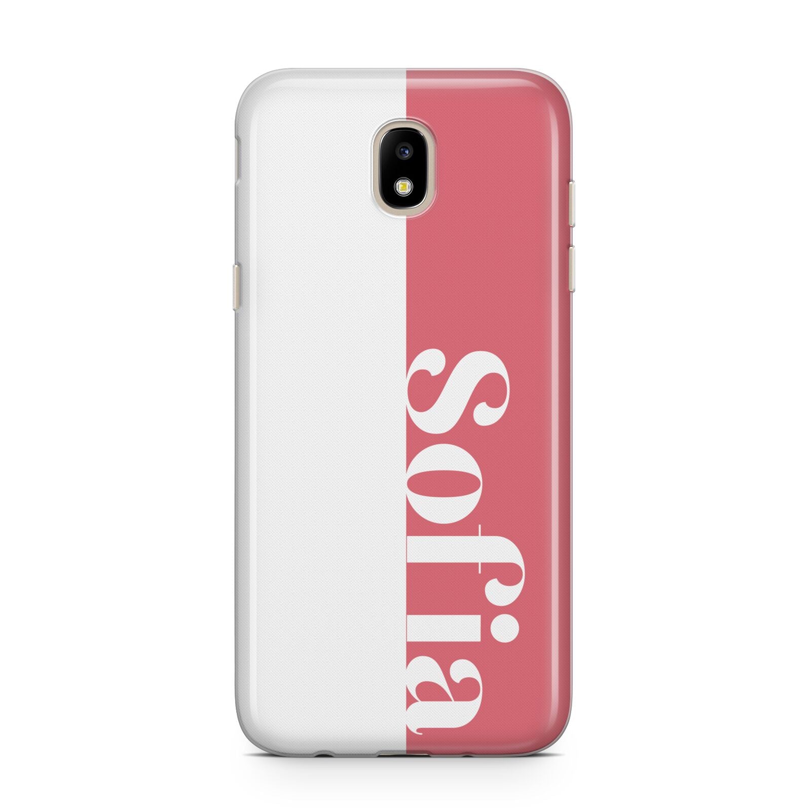 Pink White Personalised Samsung J5 2017 Case
