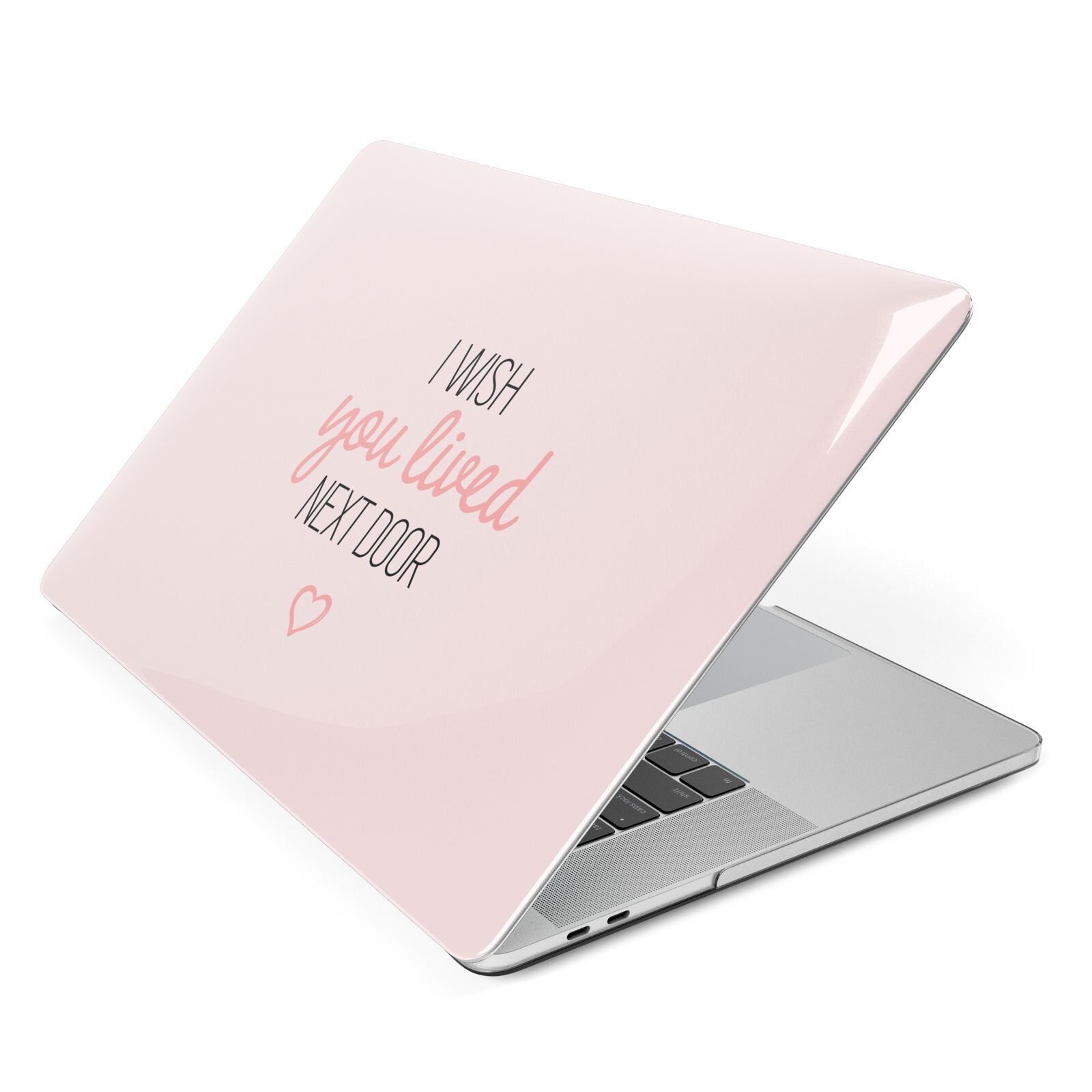Pink Wish You Were Here Apple MacBook Case Side View
