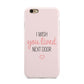 Pink Wish You Were Here Apple iPhone 6 3D Tough Case
