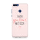 Pink Wish You Were Here Huawei P Smart Case