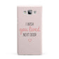 Pink Wish You Were Here Samsung Galaxy A7 2015 Case